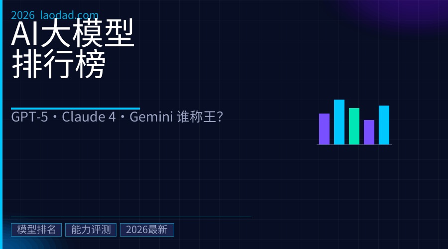 2026年全球AI大模型排行榜：最新最全排名，GPT-5、Claude 4、Gemini Ultra谁称王？
