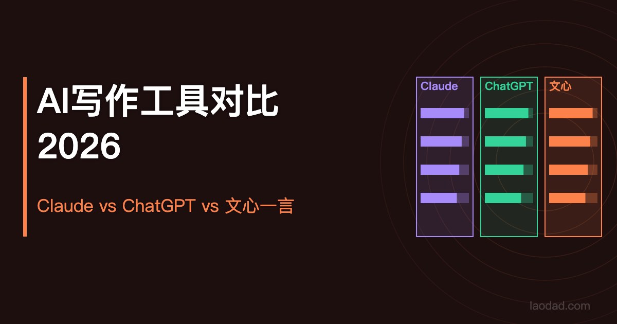 2026年AI写作工具对比：Claude vs ChatGPT vs 文心一言，谁更适合中文创作？ 特色图片
