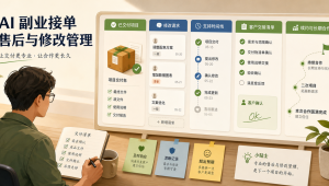 AI副业售后流程把交付包、修改请求、客户培训和续费服务整理成可控看板