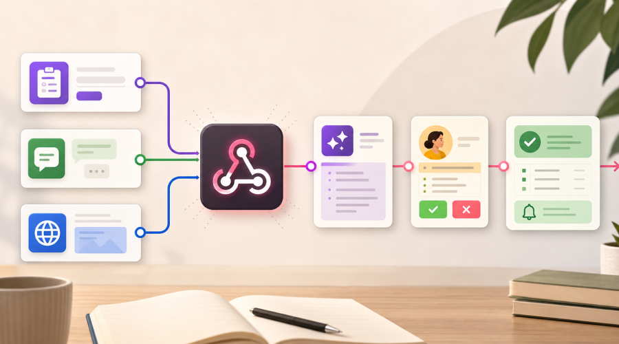 n8n Webhook 自动化入口连接表单、消息、网站事件和人工审核流程